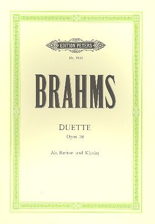 4 Duette op.28&nbsp;&nbsp;für Alt, Bariton und Klavier&nbsp;&nbsp;