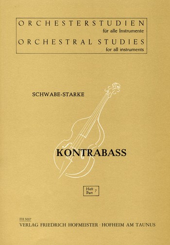 Orchesterstudien Band 7 - Wagner&nbsp;&nbsp;für Kontrabass&nbsp;&nbsp;