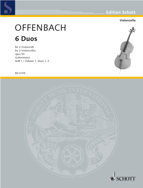 6 Duos op.50 Band 1 (Nr.1-3)  für 2 Violoncelli  Stimmen