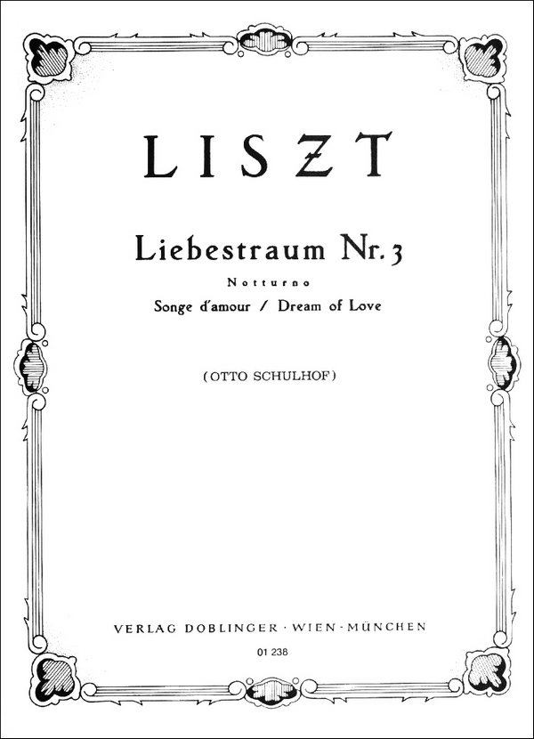 Liebestraum Nr.3 : Notturno für&nbsp;&nbsp;Klavier&nbsp;&nbsp;