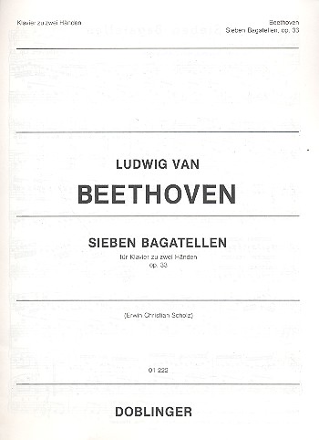 7 Bagatellen op.33  für Klavier  