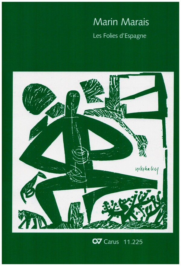 Les Folies d'Espagne  für Altblockflöte und Bc  Partitur und Stimmen