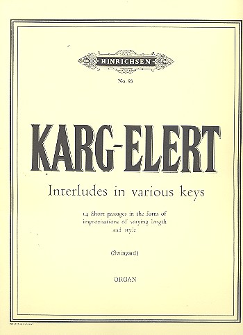 14 Interludes in all keys  for organ  