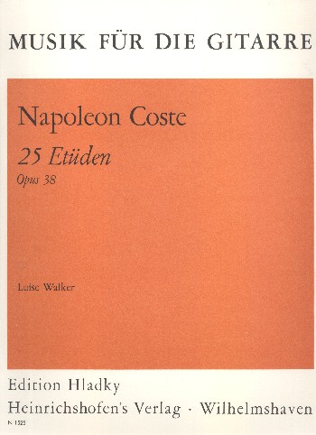 25 Etüden op.38  für Gitarre  