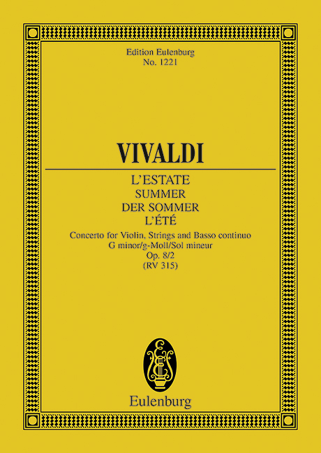 L'estate&nbsp;&nbsp;for violin, strings and bc&nbsp;&nbsp;score