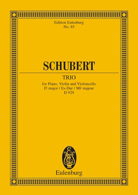 Klaviertrio Es-Dur op.100  für Klaviertrio  Studienpartitur