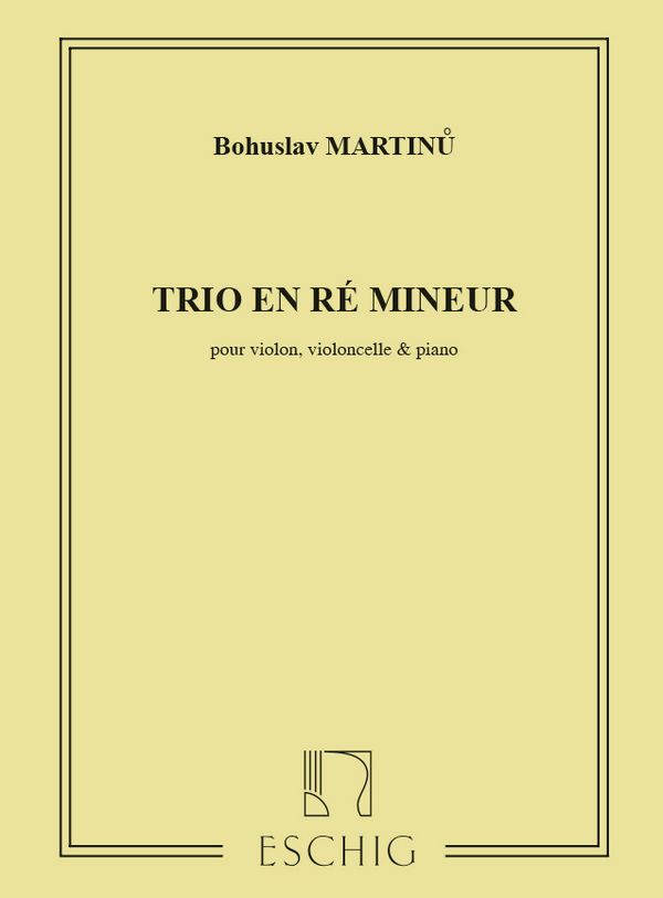 Trio en re mineur pour violon,&nbsp;&nbsp;violoncelle et piano&nbsp;&nbsp;Stimmen