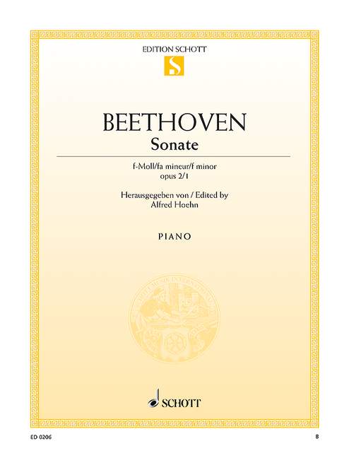 Sonate f-Moll op. 2/1&nbsp;&nbsp;für Klavier&nbsp;&nbsp;
