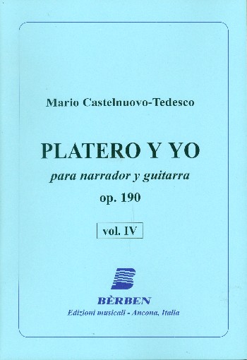Platero y YO op.190 vol.4  für Gitarre und Sprecher  (Sp./Eng.)  
