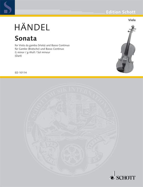 Sonata g minor&nbsp;&nbsp;for viola da gamba and harpsichord&nbsp;&nbsp;score and 2 parts
