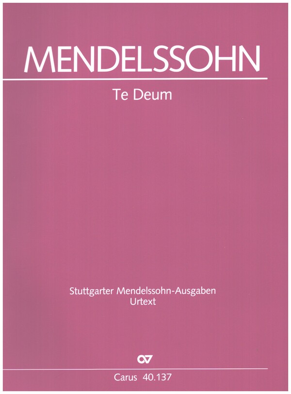 Te Deum&nbsp;&nbsp;für Soli (SATB/SATB), Doppelchor und Bc&nbsp;&nbsp;Partitur