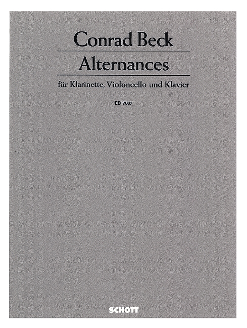 Alternances&nbsp;&nbsp;für Klarinette, Violoncello und Klavier&nbsp;&nbsp;