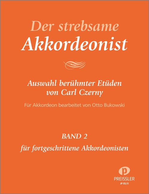 Der strebsame Akkordeonist Band 2 - Auswahl berühmter Etüden  für Akkordeon  