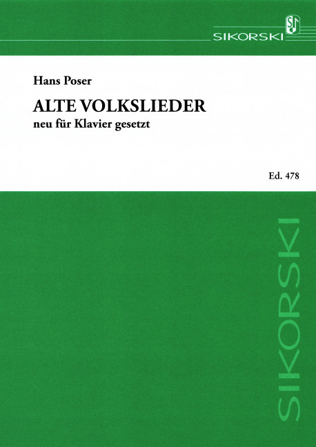 Alte Volkslieder für Klavier  neu gesetzt  