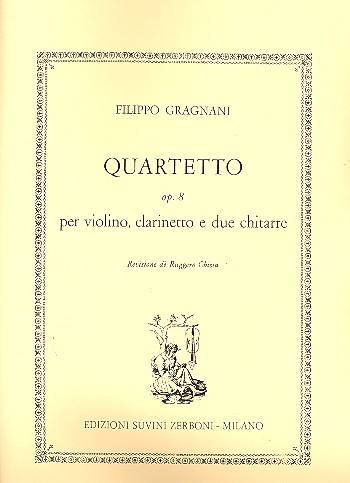 Quartetto op.8   per violino, clarinetto e 2 chitarre  partitura e 4 parte