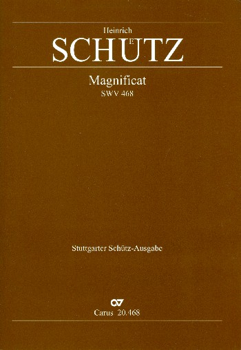 Magnificat anima mea Dominum SWV468&nbsp;&nbsp;für Doppelchor, Orchester und Orgel&nbsp;&nbsp;Partitur