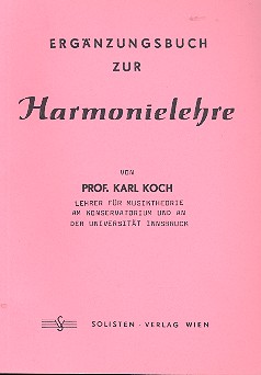 Ergänzungsbuch zur Harmonielehre    