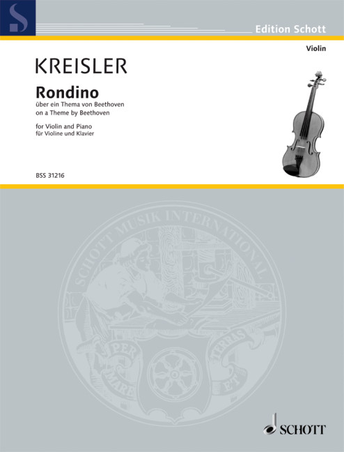 Rondino Nr. 1  für Violine und Klavier  erleichterte Ausgabe