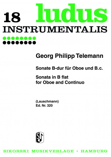 Sonate B-Dur für Oboe und Klavier&nbsp;&nbsp;&nbsp;&nbsp;