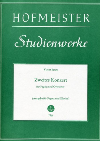 Konzert Nr.2 op.15&nbsp;&nbsp;für Fagott und Orchester&nbsp;&nbsp;Klavierauszug