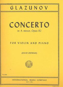 Concerto in a minor op.82  for violin and piano  