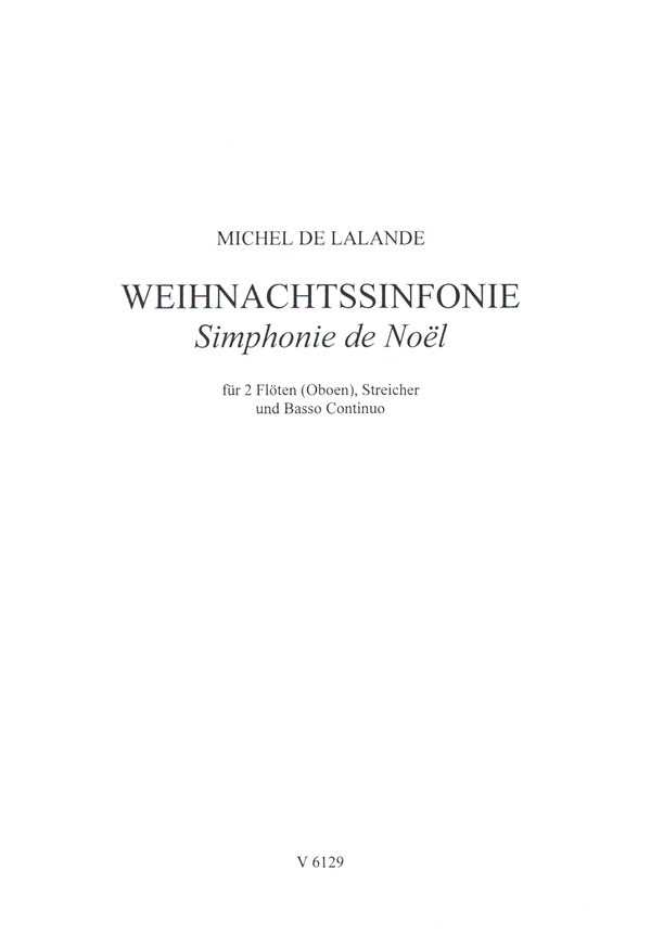 Weihnachtssinfonie  für Kammerorchester  Partitur (= Cembalo/Orgel)