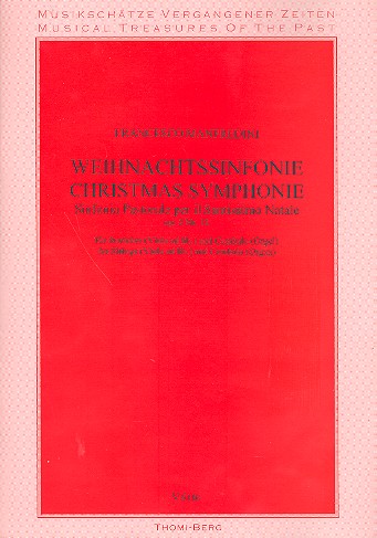 Weihnachtssinfonie op.2,12  für Streicher und Bc  Partitur (= Cembalo/Orgel)