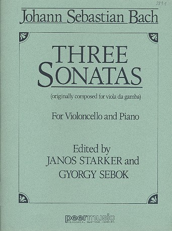 3 Sonatas  for violoncello and piano  