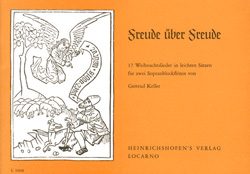 Freude über Freude &nbsp;&nbsp;für 2 Sopranblockflöten&nbsp;&nbsp;