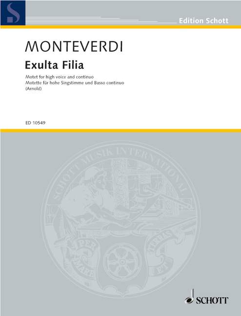Exulta filia Sion Motet&nbsp;&nbsp;for high voice and piano (it)&nbsp;&nbsp;