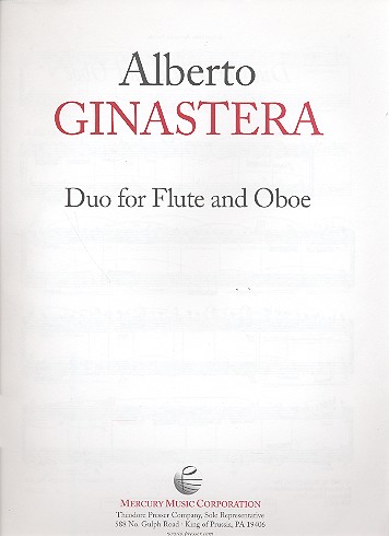 Duo  for flute and oboe  score