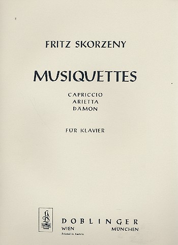 Musiquettes&nbsp;&nbsp;für Klavier&nbsp;&nbsp;