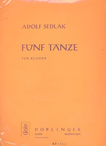 5 Tänze  für Klavier  