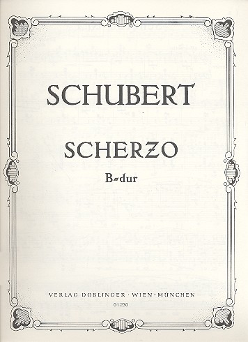 Scherzo B-Dur Nr.1&nbsp;&nbsp;für Klavier&nbsp;&nbsp;