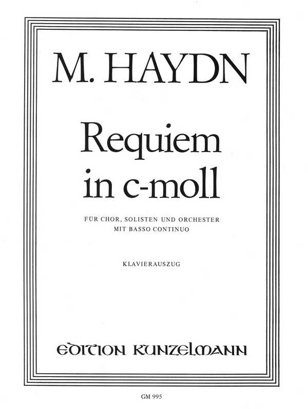 Requiem c-Moll  für Soli, gem Chor und Orchester  Klavierauszug