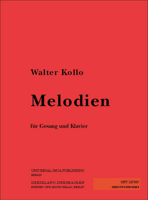 Walter-Kollo-Melodien:&nbsp;&nbsp;für Gesang und Klavier&nbsp;&nbsp;
