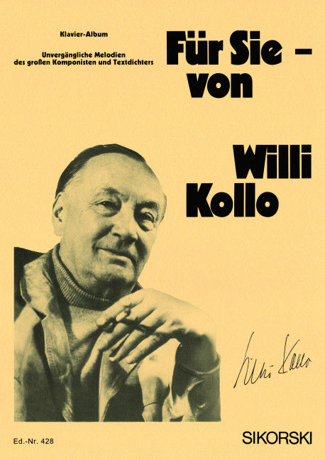 Für Sie von Willi Kollo:  Klavier-Album  