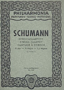 Streichquartett a-Dur op.41,3&nbsp;&nbsp;Studienpartitur&nbsp;&nbsp;