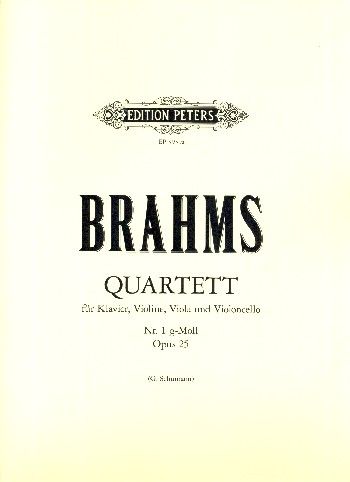 Quartett g-Moll op.25&nbsp;&nbsp;für Violine, Viola, Violoncello und Klavier&nbsp;&nbsp;