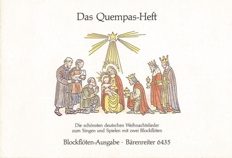 Das Quempas-Heft für 2 Blockflöten  (SS/SA) (mit Text)  Spielpartitur (36 Lieder)