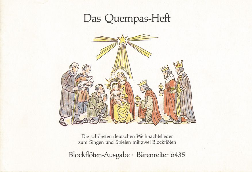 Das Quempas-Heft   für 2 Blockflöten (SS/SA) (mit Text)  Spielpartitur (36 Lieder)