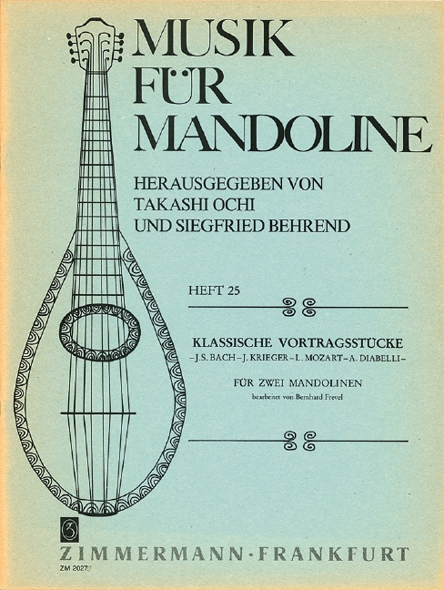 Klassische Vortragsstücke&nbsp;&nbsp;für 2 Mandolinen&nbsp;&nbsp;