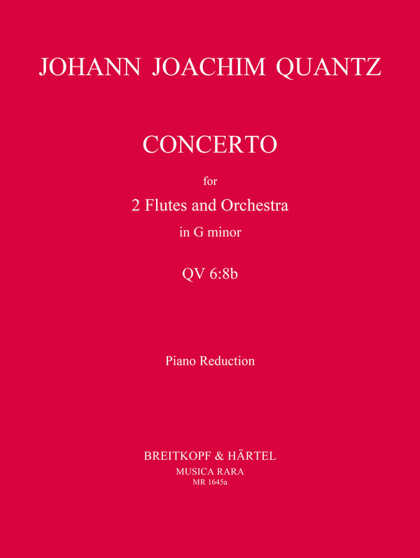 Konzert g-Moll QV6,8b  für 2 Flöten und Orchester  für 2 Flöten und Klavier