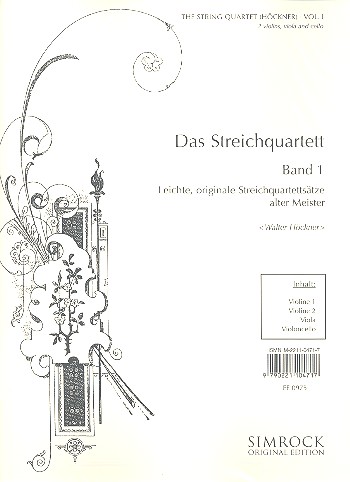 Das Streichquartett Band 1&nbsp;&nbsp;&nbsp;&nbsp;Stimmen