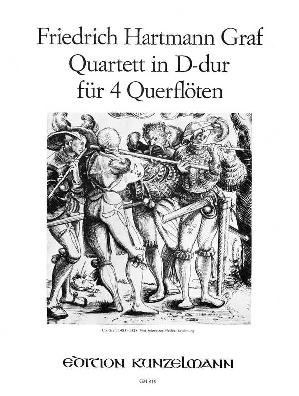 Quartett D-Dur  für 4 Flöten  Stimmen