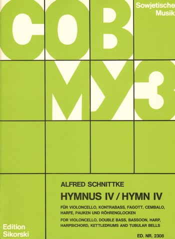 Hymnus 4 für 7 Instrumente  Partitur und Stimmen  
