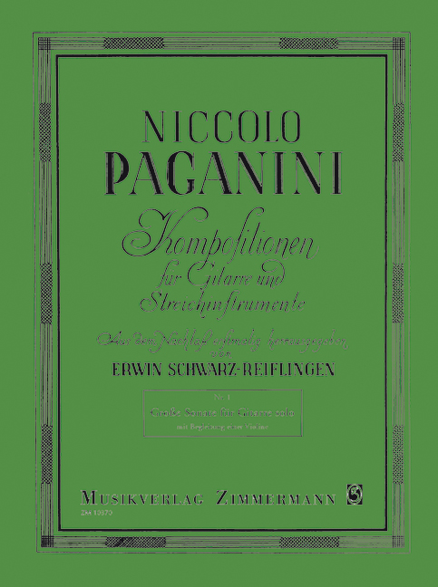 Grosse Sonate&nbsp;&nbsp;für Gitarre allein mit Begleitung einer Violine&nbsp;&nbsp;Stimmen