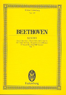 Sextett Es-Dur op.71&nbsp;&nbsp;für 2 Klarinetten, 2 Fagotte und 2 Hörner&nbsp;&nbsp;Studienpartitur