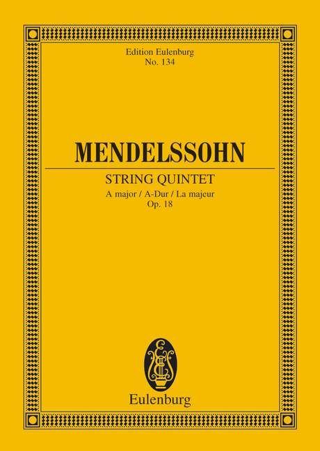 Streichquintett A-Dur op.18&nbsp;&nbsp;für Streichquintett&nbsp;&nbsp;Studienpartitur