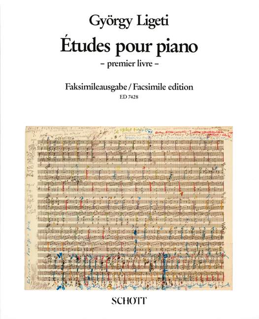 Études pour piano Vol. 1  für Klavier  Faksimile der vorläufigen Fassung